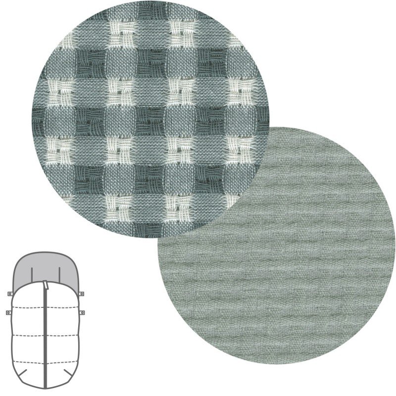 Saco silla universal vichy verde Cambrass Pequeñicos